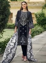 Pure Cotton Black Festival Wear Digital Printed Straight Suit